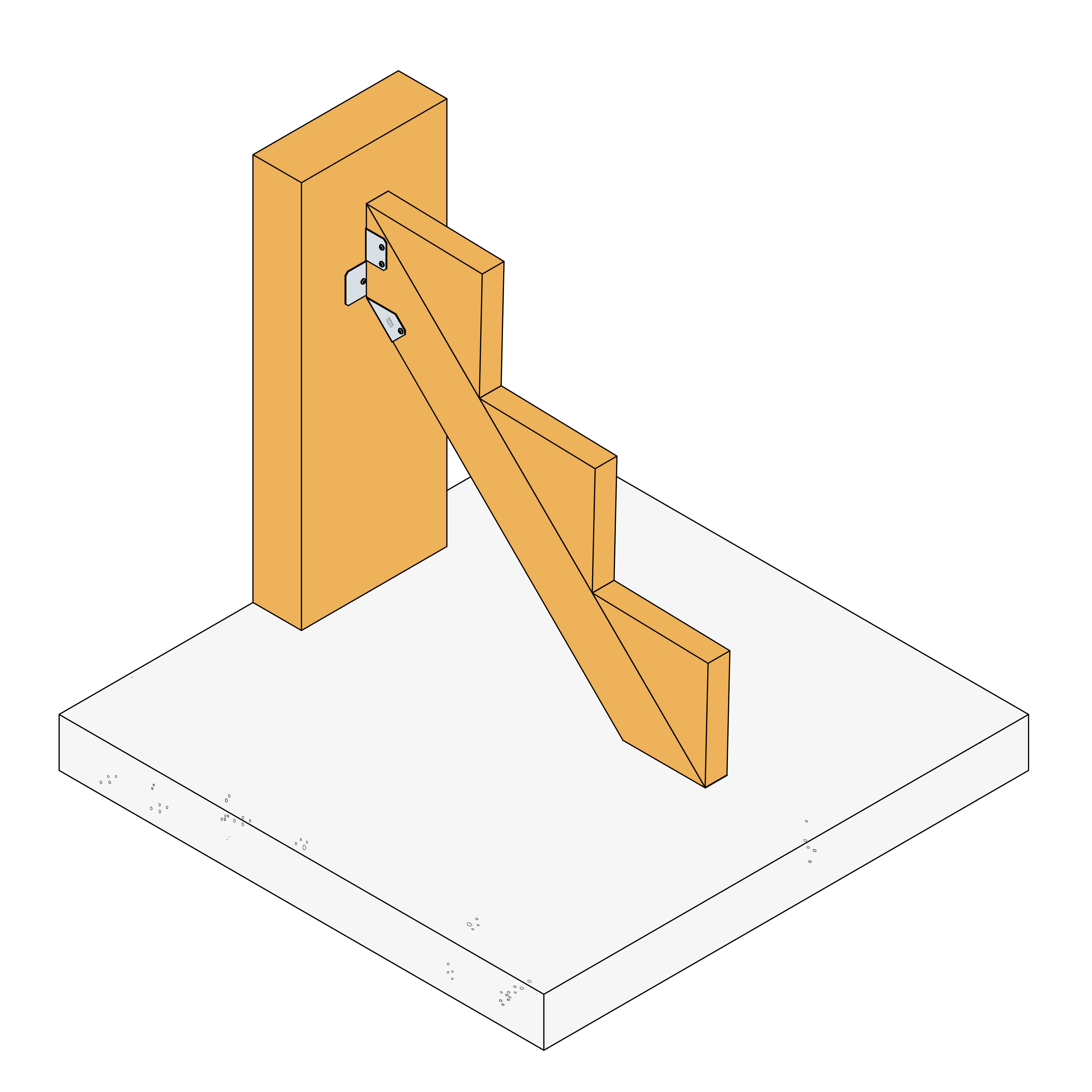 Timber Joist Hanger Slope Adjustable SPR Simpson StrongTie