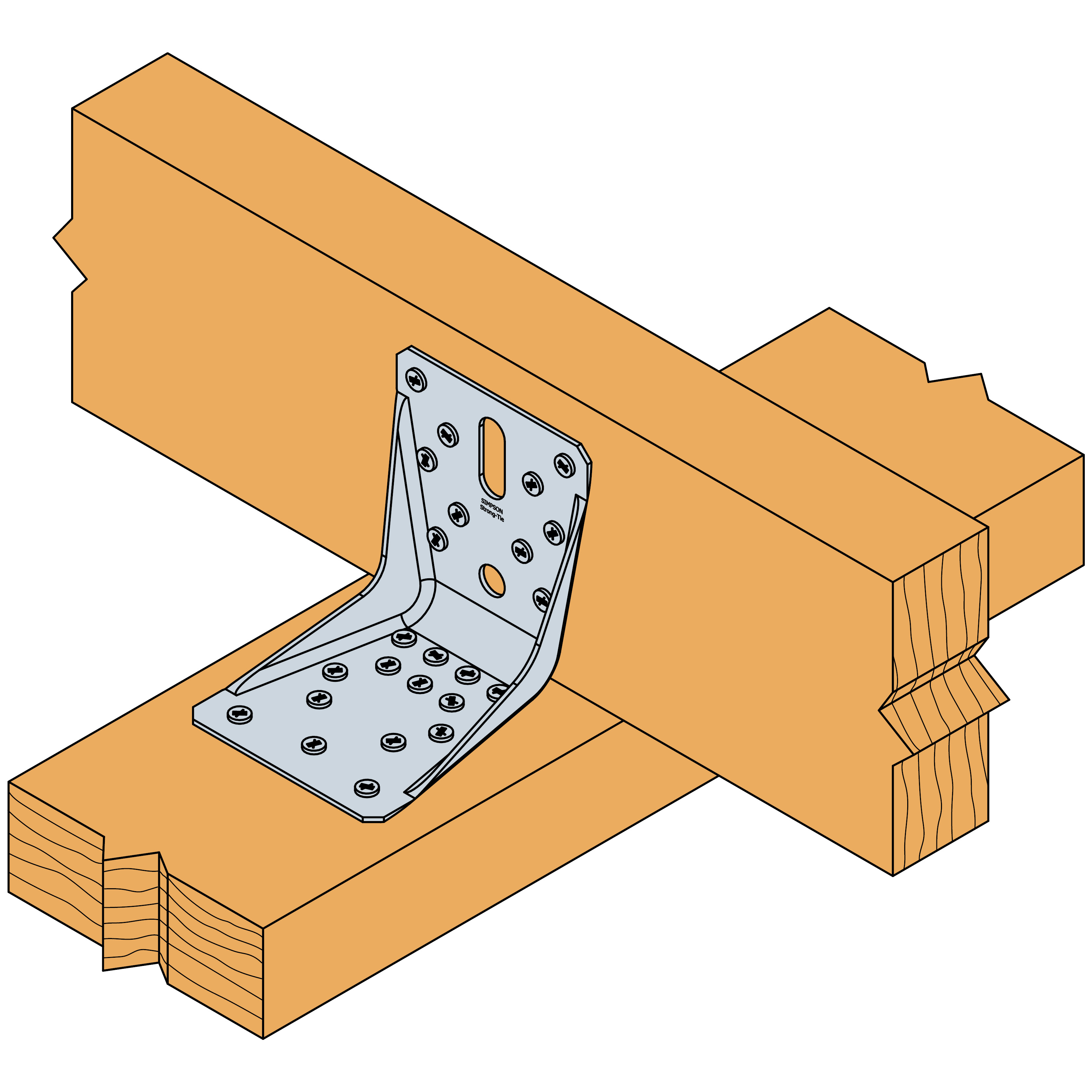 Reinforced angle brackets - ABR | Simpson Strong-Tie