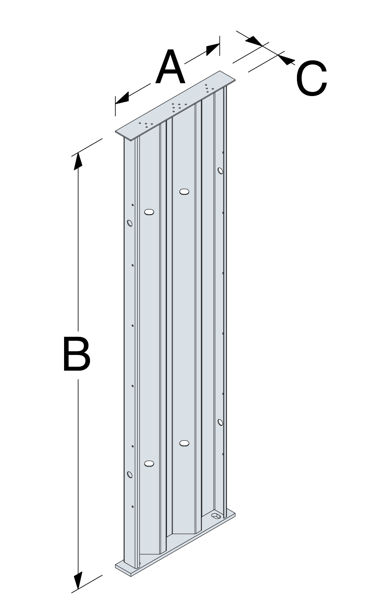Steel StrongWall for Timber Frame Racking Resistance. SSW Simpson