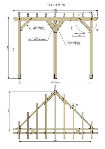 Design Series 2x2 Tri-Pergola Project Instructions