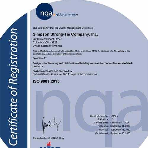 ISO Certification