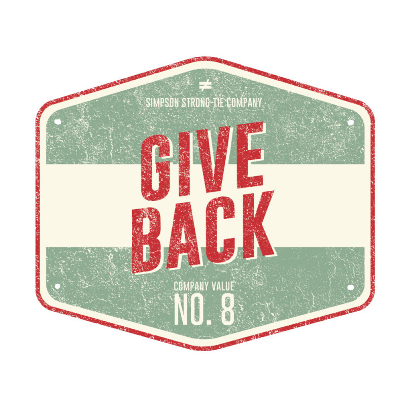 8. Give Back