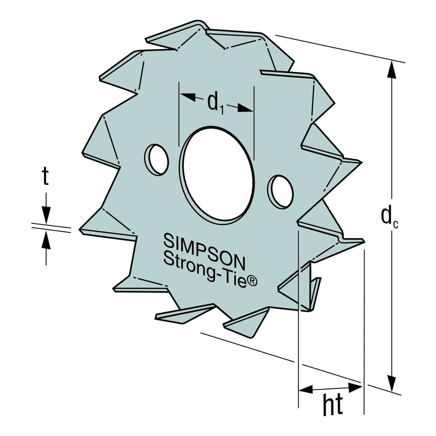 Toothed Plate Timber Connector DSTC / SSTC Simpson StrongTie