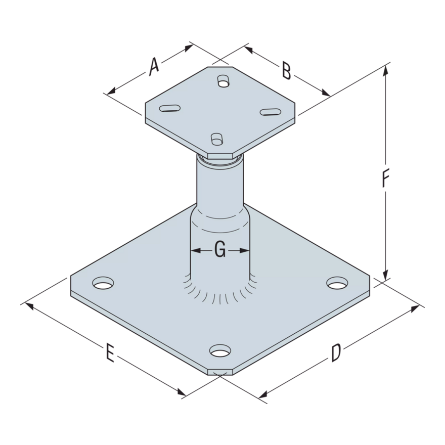 C_APBMINI_ProdIll_Ill_Prod_AdjustableElevatedPostBase_CY
