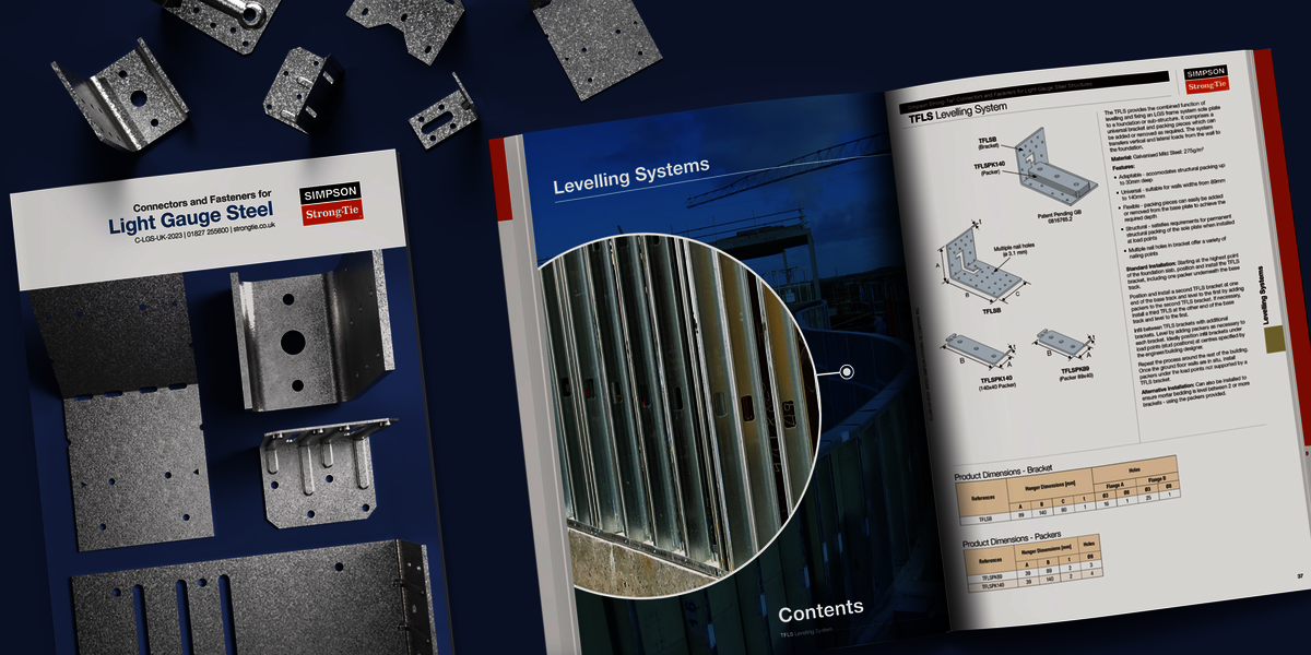 New catalogue: Connectors for Light Gauge Steel